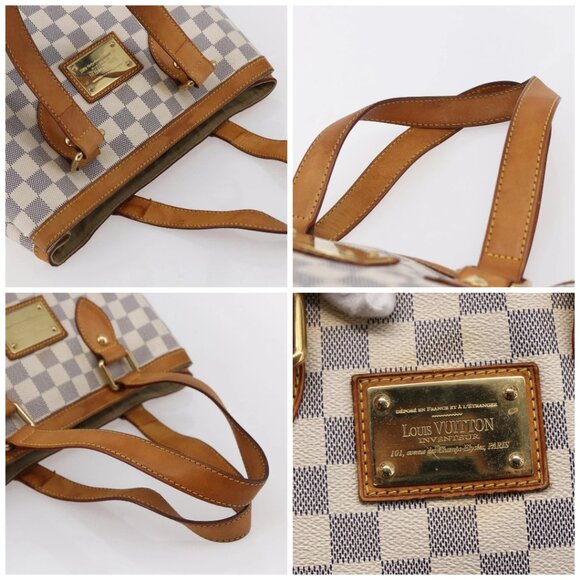 LOUIS VUITTON Damier Azur Hampstead PM Tote Bag N51207 LV Auth 147458 - Picture 16 of 16
